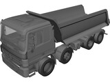 Mercedes-Benz Actros Dumper 3D Model preview
