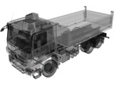 Mercedes-Benz Actros Tipper 3-axle (2011) 3D Model