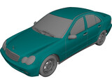 Mercedes-Benz C-class (2001) 3D Model preview