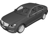 Mercedes-Benz C-class (2012) 3D Model preview