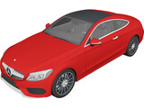 Mercedes-Benz C-Class Coupe (2017) 3D Model preview