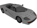 Mercedes-Benz C112 Concept 3D Model