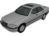 Mercedes-Benz C220 (1998) 3D Model preview
