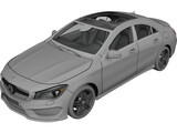Mercedes-Benz CLA260 Sport Sedan (2014) 3D Model preview