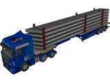Mercedes-Benz Convoy Exeptionnel 3D Model preview