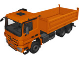 Mercedes-Benz Dump Truck 3D Model preview