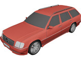Mercedes-Benz E 5.5 Brabus (w124) 3D Model preview