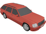 Mercedes-Benz E 5.5 Brabus (w124) 3D Model