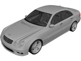 Mercedes Benz E55 AMG (2004) 3D Model preview