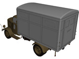 Mercedes-Benz Einheitskoffer 3D Model preview