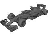 Mercedes-Benz F1 W06 Hybrid (2015) 3D Model preview