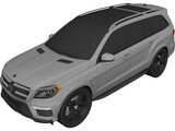 Mercedes-Benz GL 63 AMG (2012) 3D Model preview