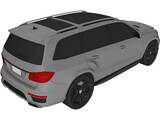 Mercedes-Benz GL 63 AMG (2012) 3D Model
