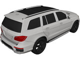 Mercedes-Benz GL550 4Matic (2014) 3D Model preview