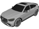 Mercedes-Benz GLC63S AMG Coupe (2020) 3D Model preview