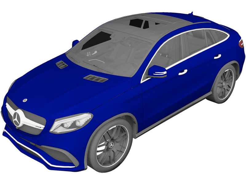 Mercedes-Benz GLE 63 AMG Coupe (2018) 3D Model