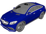Mercedes-Benz GLE 63 AMG Coupe (2018) 3D Model preview