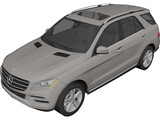 Mercedes-Benz M-Class (2012) 3D Model preview