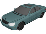 Mercedes-Benz S-class (2000) 3D Model preview