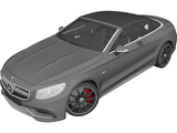 Mercedes-Benz S63 AMG Cabriolet (2017) 3D Model preview
