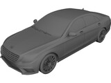Mercedes-Benz S63 AMG W222 (2014) 3D Model preview