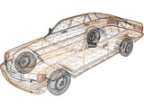 Mercedes-Benz SEL (1990) 3D Model