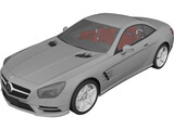 Mercedes-Benz SL350 (2013) 3D Model preview