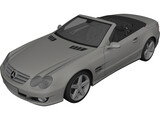 Mercedes-Benz SL500 (2009) 3D Model preview