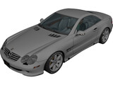 Mercedes-Benz SL500 3D Model preview