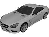 Mercedes-Benz SL500 3D Model preview