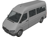 Mercedes-Benz Sprinter 3D Model preview