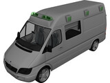 Mercedes-Benz Sprinter Ambulance 3D Model preview