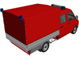 Mercedes-Benz Sprinter CrewCab Fire Truck 3D Model