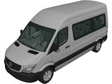 Mercedes-Benz Sprinter SWB (2013) 3D Model preview