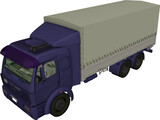 Mercedes-Benz Truck 3D Model preview