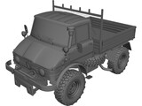 Mercedes-Benz Unimog 406 (1967) 3D Model preview