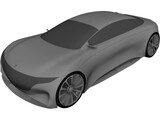 Mercedes-Benz Vision EQS (2019) 3D Model preview