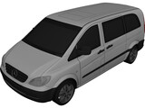Mercedes-Benz Vito W639 3D Model preview