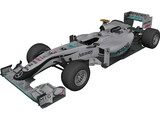Mercedes-Benz W01 F1 (2010) 3D Model preview