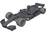Mercedes Formula One 3D Model preview