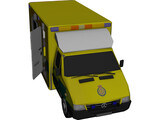 Mercedes London Ambulance 3D Model preview
