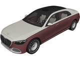 Mercedes-Maybach S 680 (2021) 3D Model preview