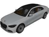 Mercedes-Maybach S600 (2021) 3D Model preview