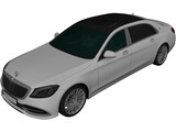 Mercedes-Maybach S650 [W222] 3D Model preview