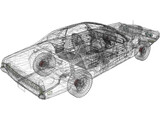 Mercury Cougar Eliminator (1970) 3D Model