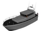 Mersey Class Lifeboat 3D Model preview