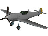 Messerschmitt BF-109E Emil 3D Model preview