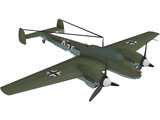 Messerschmitt BF-110 Winter Camo 3D Model