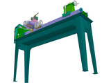 Metal Lathe 3D Model
