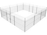 Metallic Fence 3D Model